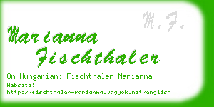 marianna fischthaler business card